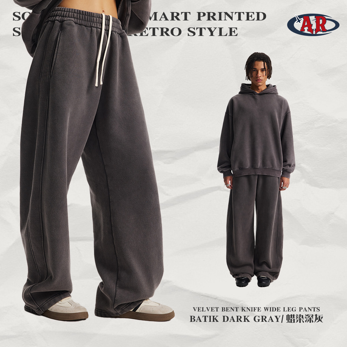 กางเกง K06-ค้างคาวสีเทาเข้ม