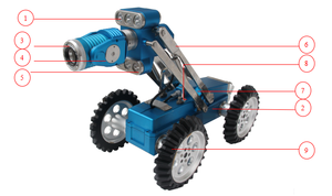 Cámara robot de inspección de tuberías de alcantarillado con sistema CCTV de inspección de tuberías para detección de tuberías grandes de 100-600mm - Product Image 5