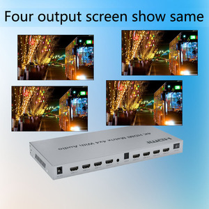 4K @ 30 4x4视频矩阵开关4 X4矩阵切换器，带遥控器 - Product Image 4