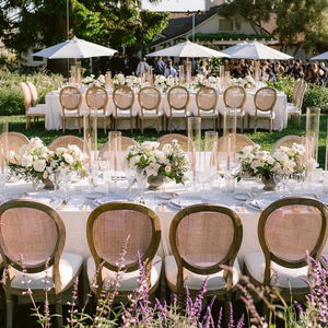 Scandinavian gỗ mộc mạc bọc Ghế Louis Stackable với mây cổ điển trở lại cho nhà hàng khách sạn tiệc - Product Image 5