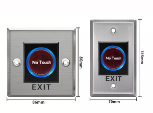 Pulsante di uscita in acciaio inossidabile pulsante di uscita del sensore a infrarossi senza tocco pulsante di uscita della porta di controllo accessi - Product Image 3