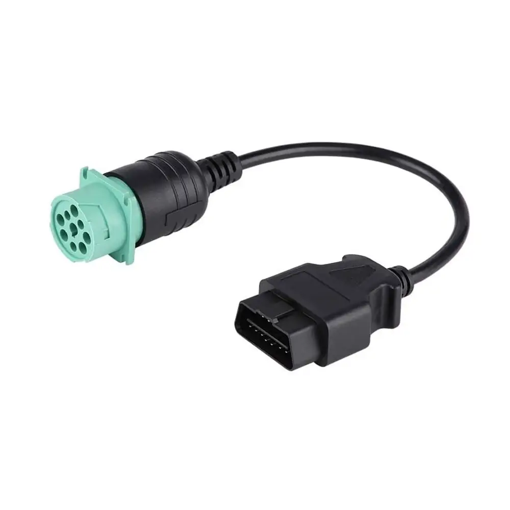 Conector macho de 9 pines J1939 A Adaptador de 16 pines OBD2, Cable de diagnóstico obd obdii para motor diésel de Cummins