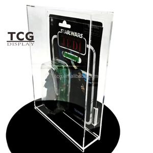 TCG temizle UV koruma akrilik durumda slayt kapak tasarımı ile Star Wars GI Joe Indiana Jones rakamlar akrilik vitrin - Product Image 4