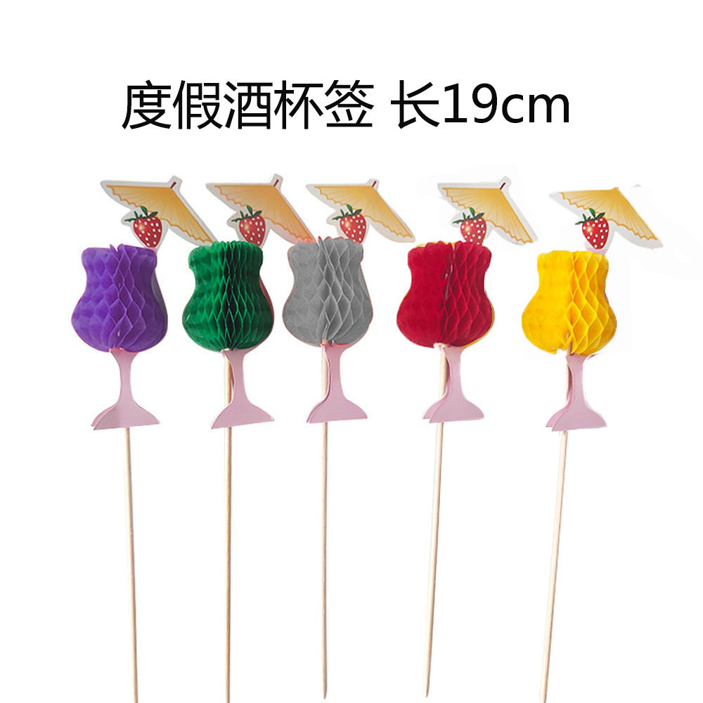 Holiday wine glass sticks are 19cm long
