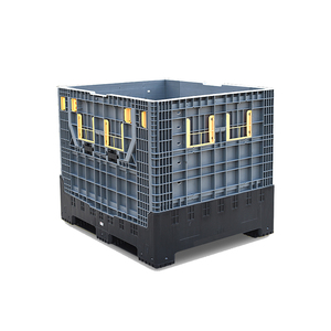 Large Plastic Pallet <strong>Container</strong> Collapsible Plastic Crate <strong>Bulk</strong> <strong>Container</strong> <strong>Stackable</strong> Storage Box for Sale - Product Image 3