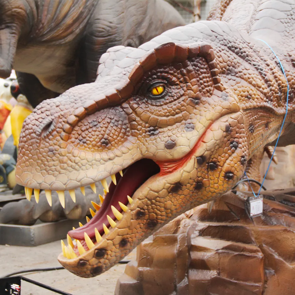 Mundo jurássico simulação animatronic dinossauro trex para venda