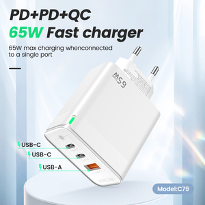 OME 65W USB C Charger Quick Charge QC+ PD3.0 PD USB-C Type C Fast USB Charger Universal Adapter for iPhone 12 Pro Max Macbook - Product Image 3