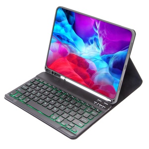 彩色无线背光键盘软TPU皮革铅笔槽防震平板电脑ipad 9.7 10.2 10.5 10.9 11 12.9 - Product Image 3