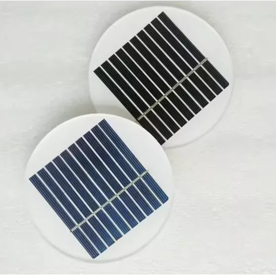 स्मार्ट उपकरणों के लिए सर्कुलर 1W 5V अनुकूलित मोनोक्रिस्टलाइन पॉली सेल मिनी ग्लास सौर पैनल 1W 1 वाट 5V