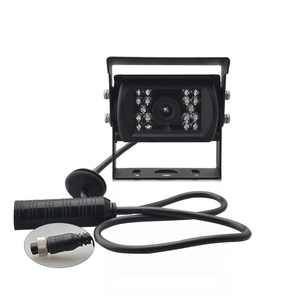 Câmera de visão noturna para caminhão, 12v/24v ccd ir, câmera reversa com aviador, cabo de tomada de 4 pinos