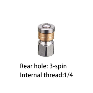 Cống sạch vòi phun hệ thống thoát nước <span class=keywords><strong>jetter</strong></span> Ống áp lực cao tập tin đính kèm xoay thép không gỉ cống vòi phun - Product Image 4