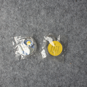 OEM Customized 4cm Round Acrylic Keychain Promotional <strong>Cheap</strong> Plastic Carabiner for <strong>Key</strong> Organization &amp; Display - Product Image 3