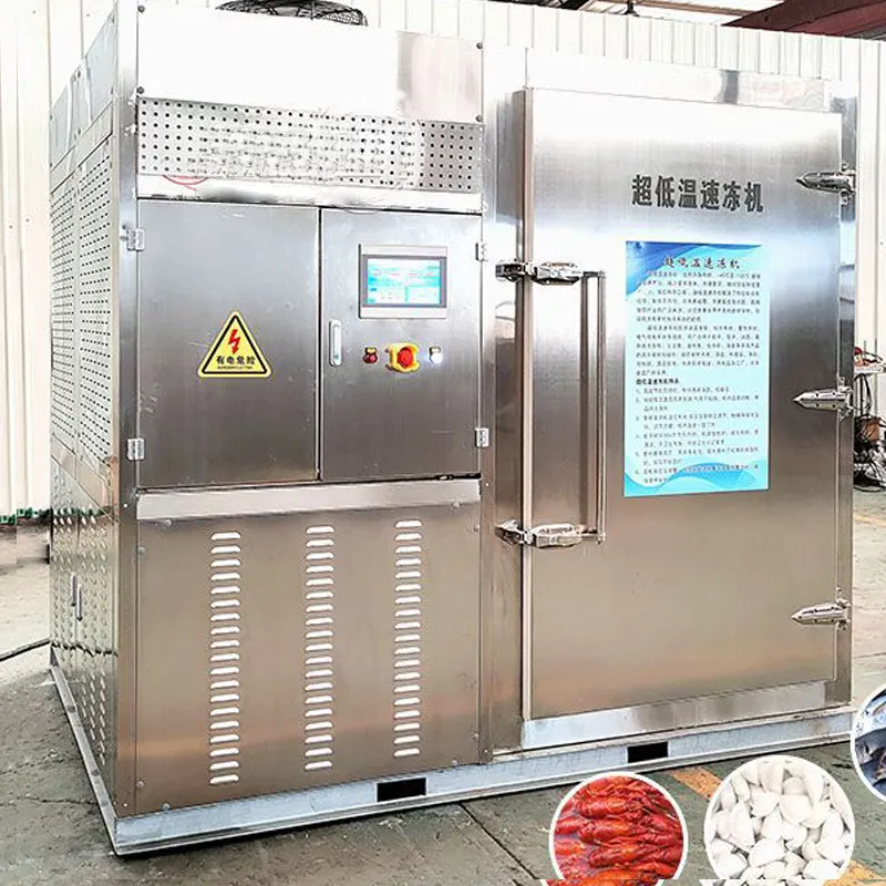 Risparmio energetico controllo della temperatura a più stadi freezer rapido gnocco carne pollo pesce refrigeratore di congelamento