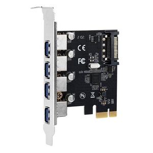 อะแดปเตอร์เสียบการ์ดขยายตัว4พอร์ต USB 3.0 PCI-E สำหรับคอมพิวเตอร์ - Product Image 1