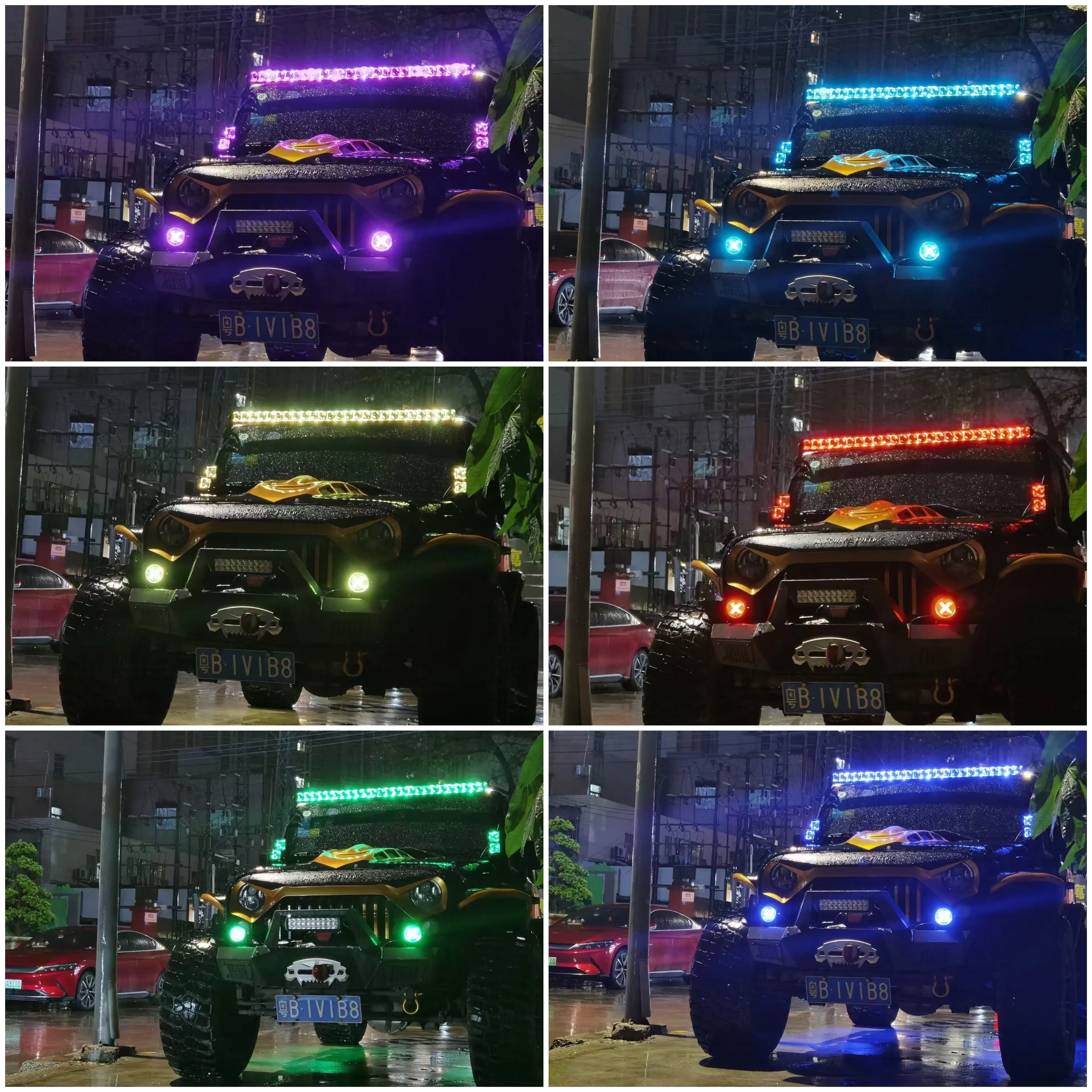 Aurora Patent High Power Schroefloos Offroad Lichtbalk 375W 6 10 20 30 40 50Inch Combo Dual Rij 4X4 Truck Rgb Led Light Bar