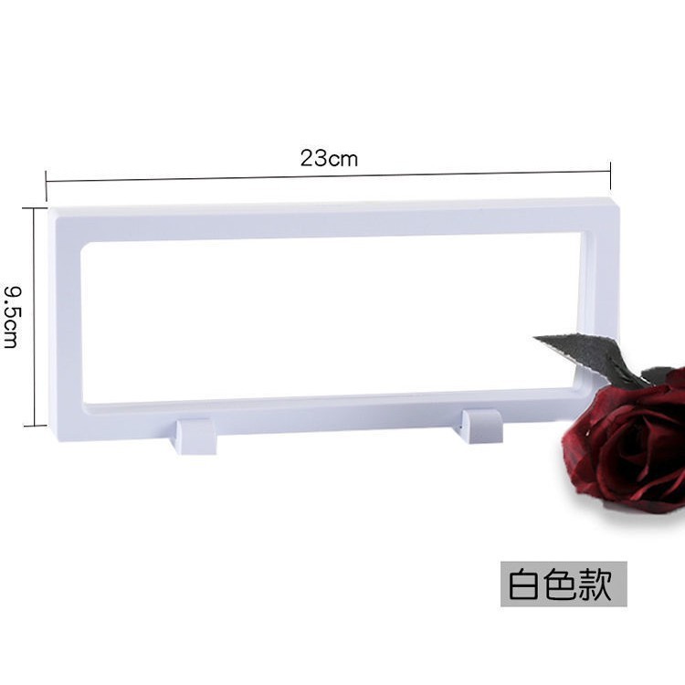 White frame, 23*9cm, one pair of bases