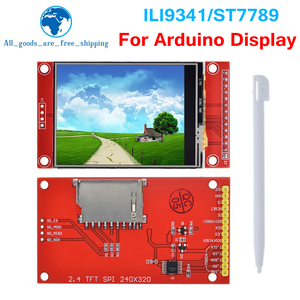 TZT 2.4 "240x320 SPI TFT LCD modulo porta seriale + 5V/3.3V PBC adattatore Micro ILI9341 / ST7789 LED bianco (con tocco) per Arduino - Product Image 3