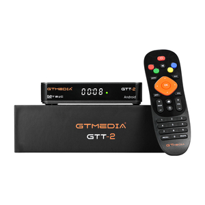 新着GTMEDIA GTT-2イーサネット無料IPTVワールドチャンネルファームウェアアップグレードDVB-T2ケーブルサポートH265 4K Android 6.0