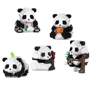 Juego de bloques de construcción de Panda creativo, juguete de construcción de plástico ABS moderno DIY Unisex, modelo de Animal educativo - Product Image 1