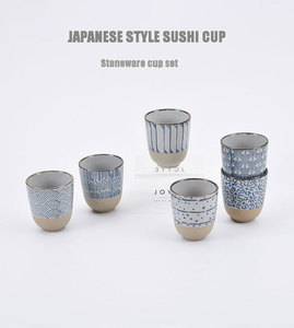 Joyye蓝白手绘经典日本Tyle陶瓷餐具套装陶瓷盘碗马克杯餐具