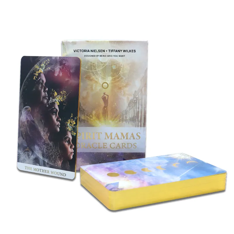 Werks druck Gold Stamp ing Edges Astrologie Tarot karten Benutzer definierte original traumhafte Dame Tarot karten Mit Box