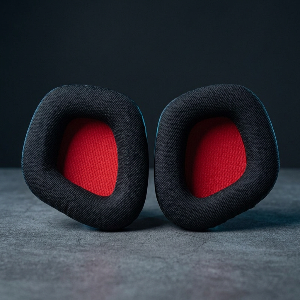 Maille noire et rouge