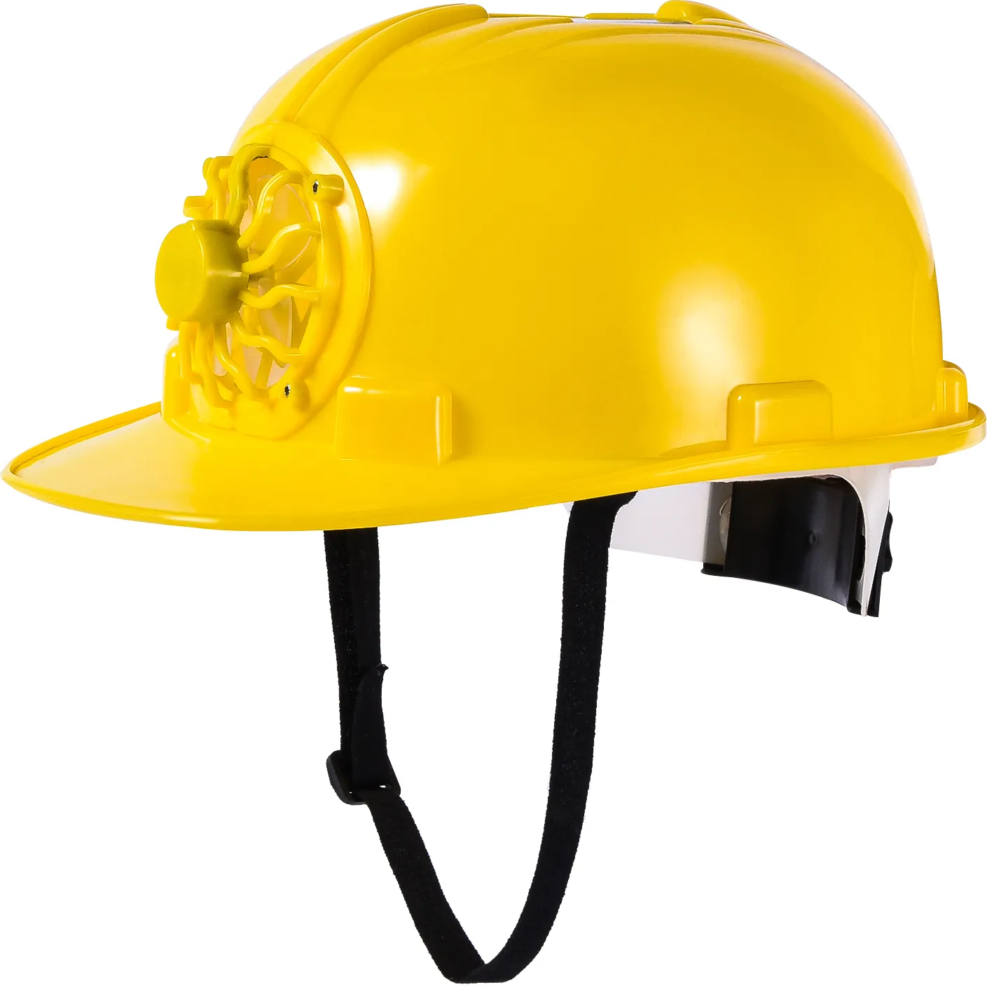 Ventilador de energía Solar de alta calidad, personalizable, directa de fábrica, casco de seguridad de construcción de refrigeración de ingeniería HDPE duradero