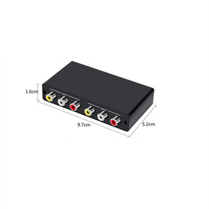 1080P Dual AV RCA a HDMI Convertidor CVBS a HDMI Convertidor de audio y video compuesto Compatible con NTSC PC X Box PS3/4 TV VCR Cámara DVD - Product Image 1