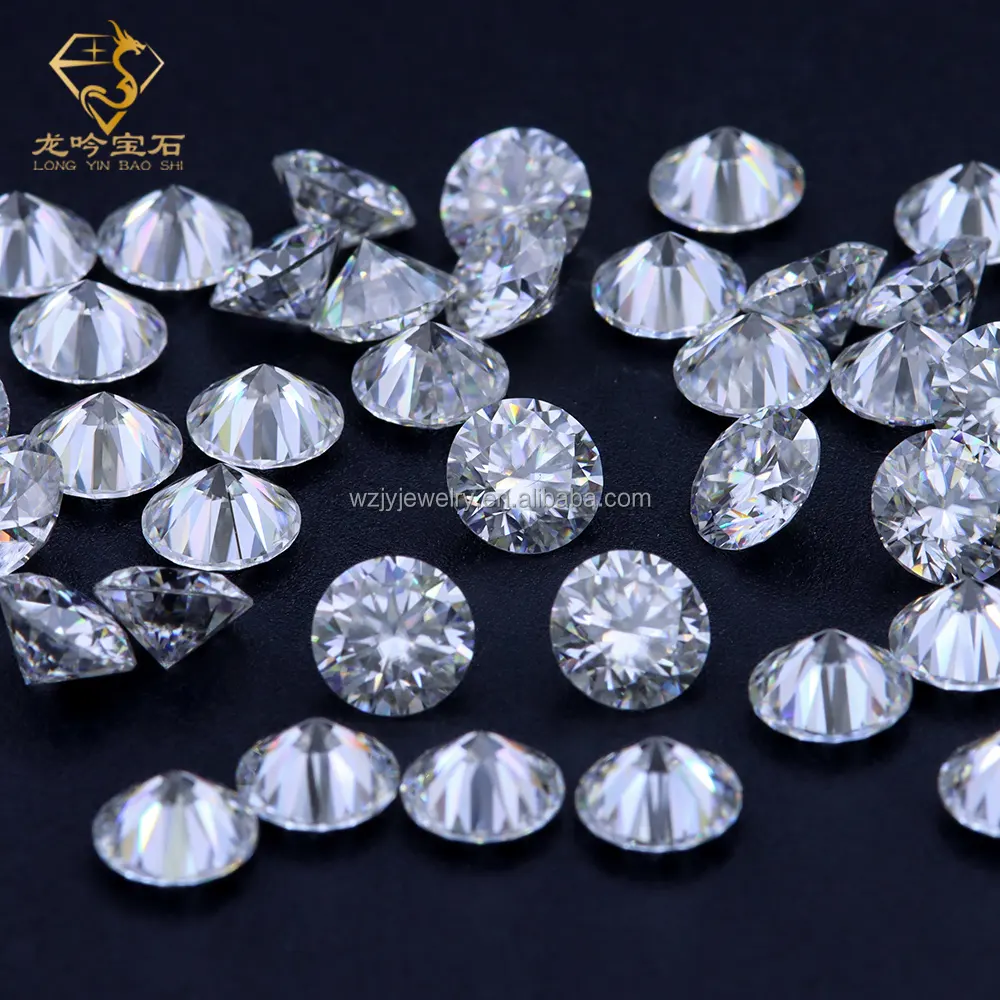 Junyuan gioielleria gemma produttore personalizzato pietra sintetica all'ingrosso gra vvs diamante pietra grezza moissanite