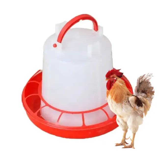 Precio barato Cubo de agua de pollo de plástico y comederos Alimentador automático de agua de pollo