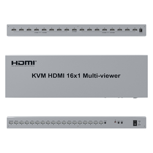 16 in 1 out 1080P Video KVM HDMI 16x1 Multi-VIEWER con conmutador sin costuras 16 PC a 1 Monitor - Product Image 3