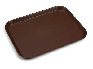 塑料黑色质朴的塑料快餐饮料零食防滑圆形托盘 - Product Image 6