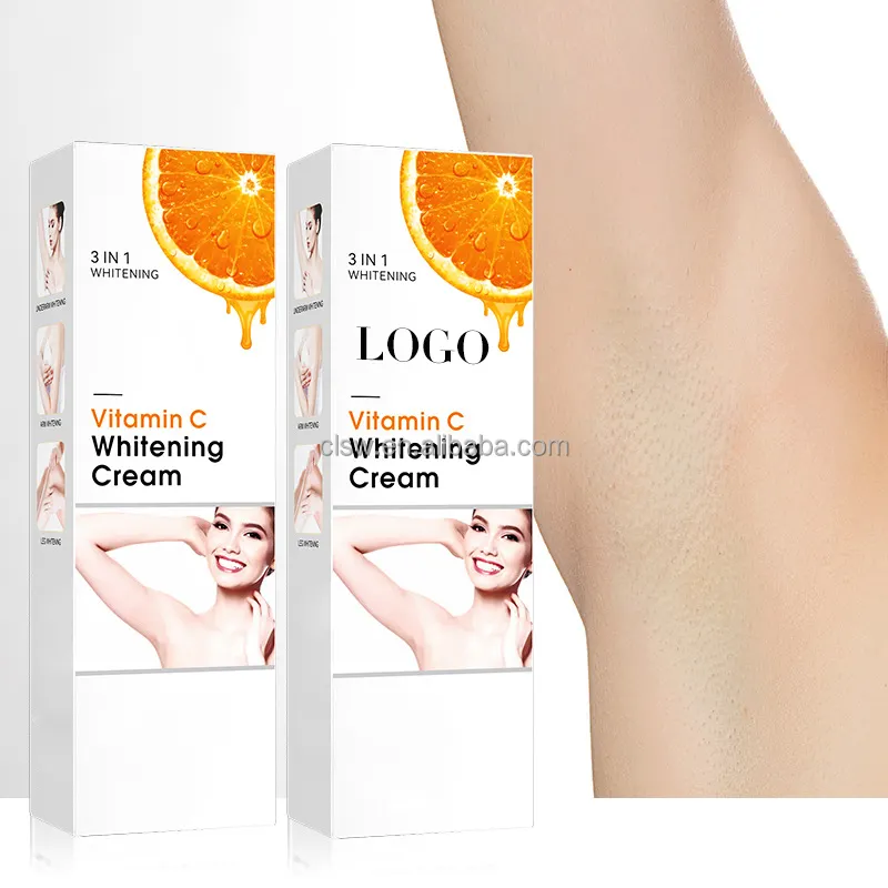 OEM Custom Personal Label Anti-Aging Vitamin C White ning Gesichts creme für Schönheits produkte für dunkle Haut