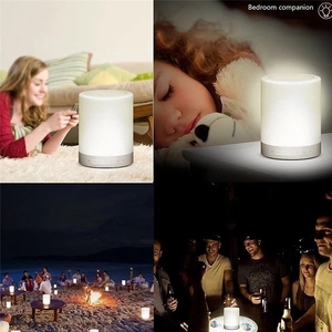 צבעוני USB FM רדיו מתכוונן קטן LED TouchLamp אלחוטי רמקול מגע שלט רחוק מתנת בית אלחוטי קוראן נייד <span class=keywords><strong>MP3</strong></span>