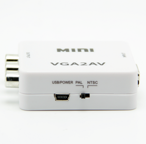 1080P Mini <strong>VGA</strong> to RCA/AV Video Converter Adapter Splitters &amp; Converters From PC to TV - Product Image 4