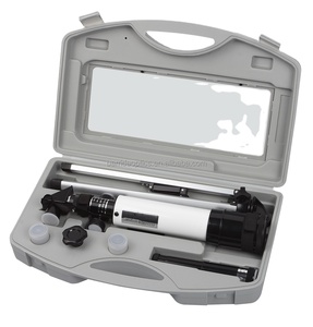 Beyaz çocuklar hobi masa teleskop 50mm çap objektif eğlenceli amatör hobi aracı - Product Image 1