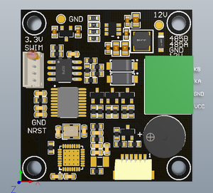 Módulo lector RFID modbus RS485 para estación de carga compartida