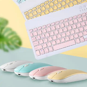 Recargable Mute Mini Bt Teclado inalámbrico Ratón Set Ultrafino Phablet Computadora portátil Mini teclado ergonómico - Product Image 5