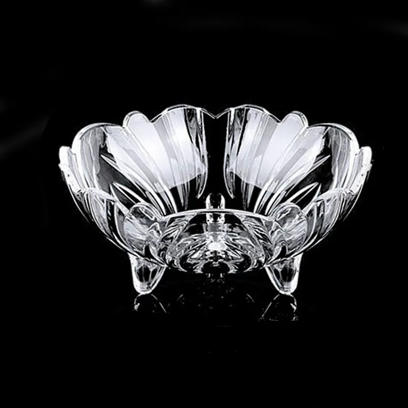 Wholesale Clear Acrylic Crystal Plastic Irregular European Fruit Tray For Candy