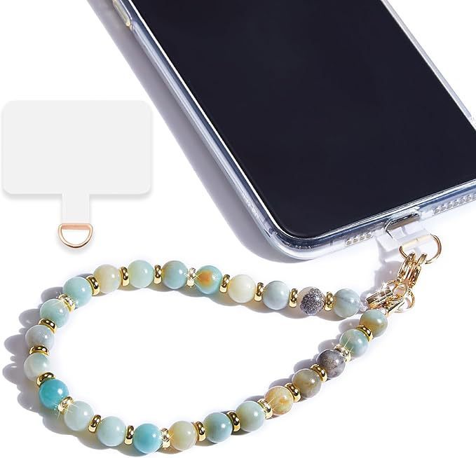 Blue 8mm amazon stone-including mobile phone gasket