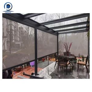 Two Tier Pavilion Roof System with Mesh <strong>Lined</strong> <strong>Gazebo</strong> Curtains and Coated Steel Frame <strong>Gazebo</strong> - Product Image 5