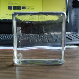 100*100*50mm Clear Crystal Solid Glass Bricks for Decorative <strong>Pattern</strong> Glass <strong>Blocks</strong> <strong>Building</strong> Wall Half Glass <strong>Block</strong> - Product Image 1