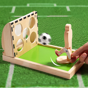 子供用木製クラシック卓上サッカーゲーム家族向けエクササイズハンドアイコーディネーションおもちゃ - Product Image 4