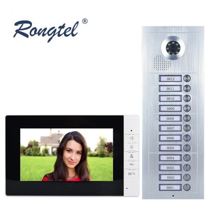 Building <strong>Intercom</strong> <strong>System</strong> HD Image Press Button Calling <strong>2</strong> Ways Talk <strong>Easy</strong> Installation Simple Setting Bus Power Video Doorbell - Product Image 1