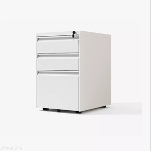 Nhà Máy <span class=keywords><strong>hotsell</strong></span> thiết kế mới kim loại thép dọc 3 ngăn kéo dưới bàn di chuyển nội thất văn phòng di động Tủ hồ sơ - Product Image 1