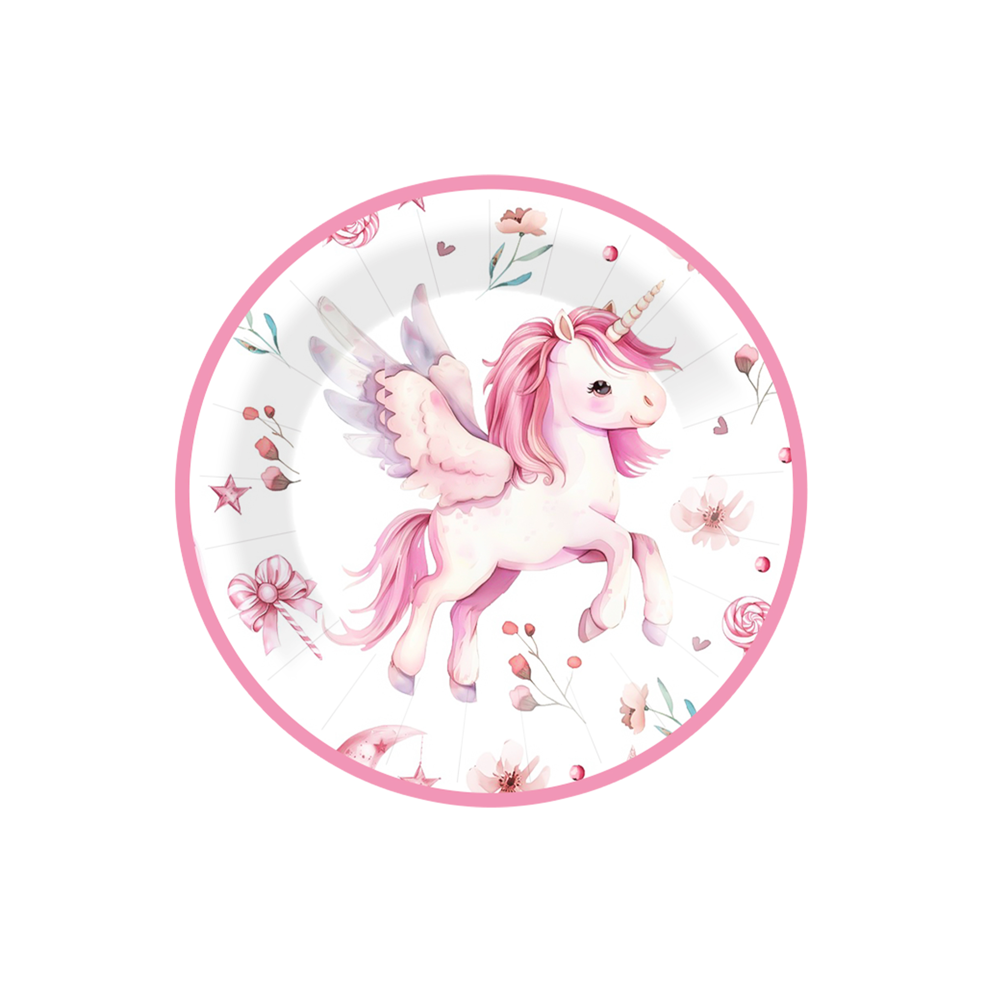 7 pouces papier plaque * 8pcs