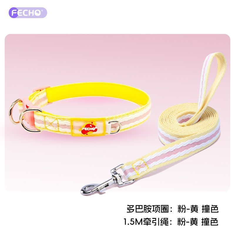 Collar amarillo - correa amarilla