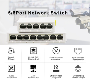 5-Port-Desktop-Gigabit-Netzwerk-Switch 10/100/1000mbps Ethernet-Switch-Adapter Schneller Rj45-Ethernet-Switcher Lan-Switching-Hub
