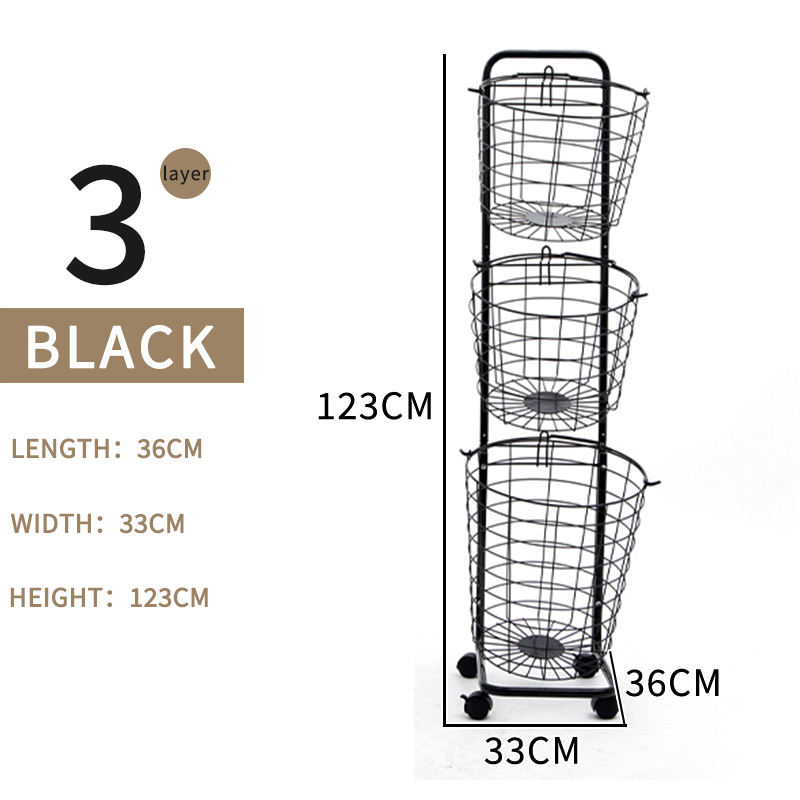 สีดำ - ทรงกลม 3 ชั้น