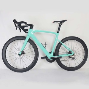 קל במיוחד 58cm שטוח הר דיסק בלם 140mm עם R7020 מלא כביש אופני פחמן 11 מהירות אופניים על כביש